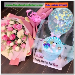 Combo Bánh Kem & Hoa Tươi - MM135